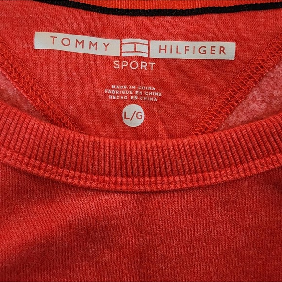 Tommy Hilfiger red and black logo vintage 90s style sweatshirt‎ size large - Picture 4 of 6